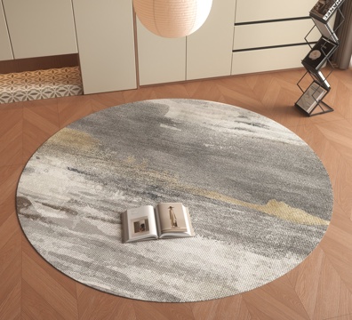 现代圆形地毯su模型