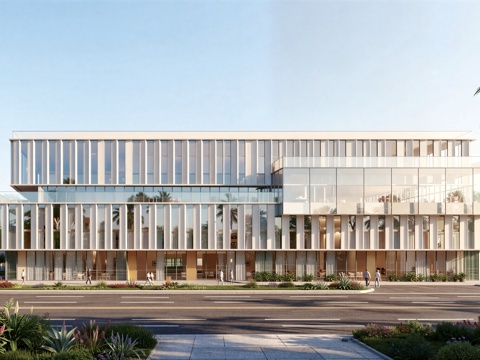  现代工业厂房 现代产业园 多层办公 厂房 产 产业园 办公楼su模型 