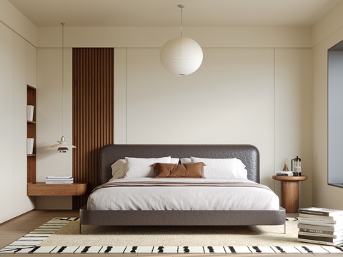 中古风卧室su模型