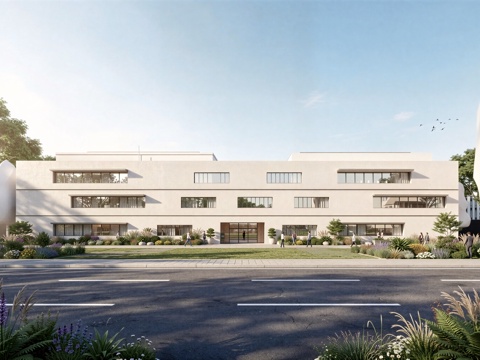  现代工业厂房 现代产业园 多层办公 厂房 产 产业园 办公楼su模型 