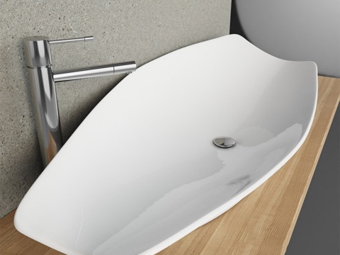  现代洗手台 洗手台 台盆3d模型 