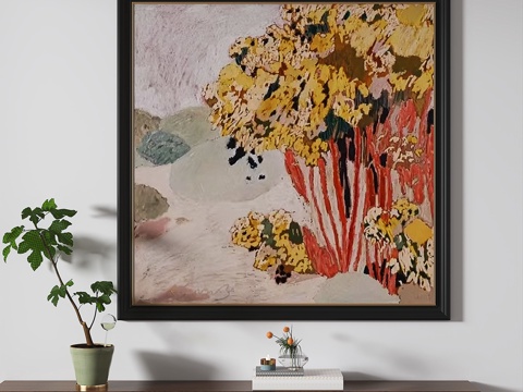  现代，简约，中古，儿童，抽象，挂画3d模型 