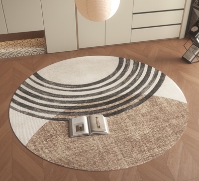 现代圆形地毯su模型