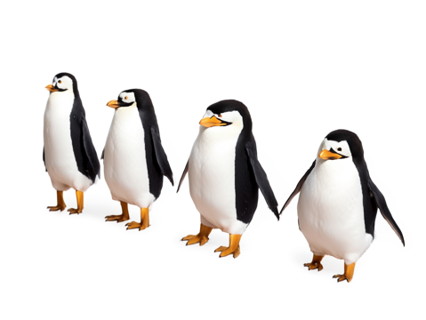 企鹅摆件su模型