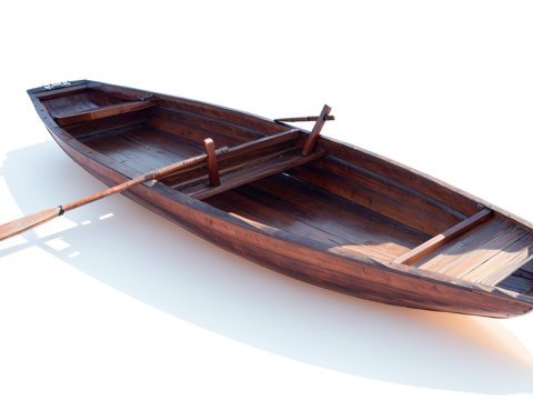  木船su模型 