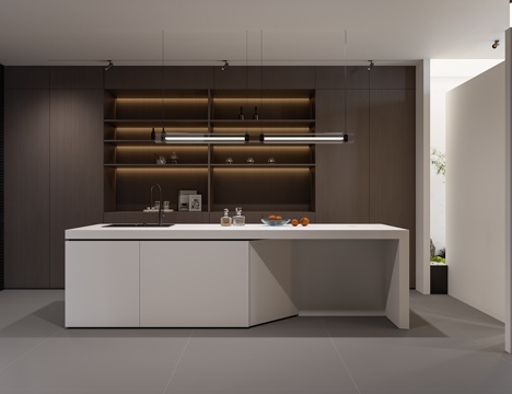  现代定制展厅3d模型 