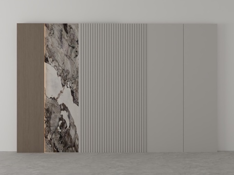  沙发背景3d模型 