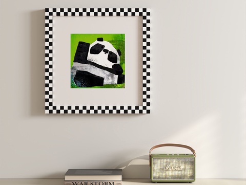  现代，简约，儿童，挂画3d模型 