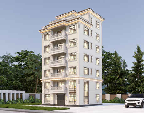  欧式独栋别墅su模型 