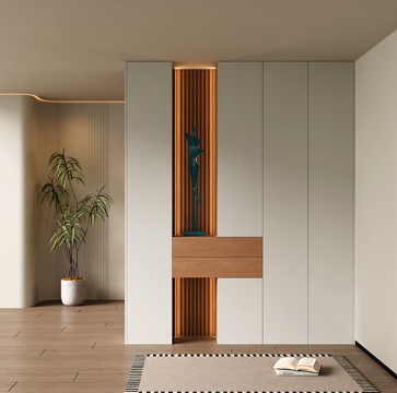 现代入户玄关鞋柜 隔断柜 玄关柜su模型