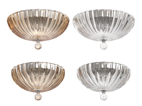  水晶吸顶灯 轻奢吸顶灯 玻璃吸顶灯 圆形吸顶灯3d模型 