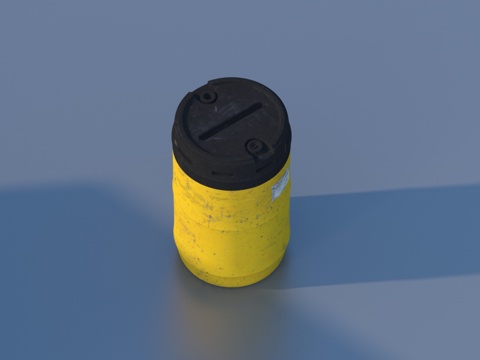  油桶 工具 铁桶3d模型 