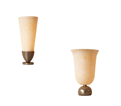 现代轻奢台灯 复古台灯 艺术台灯 客厅台灯 装饰台灯su模型