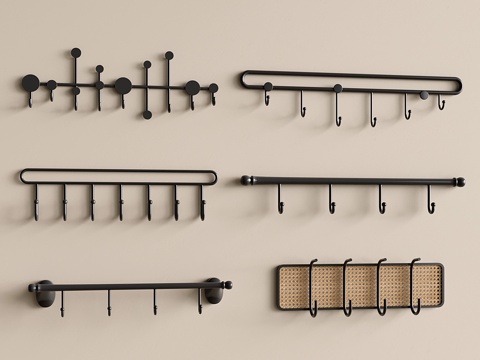  北欧挂钩 挂衣钩3d模型 