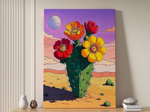  现代，田园风，奶油，抽象，装饰画3d模型 