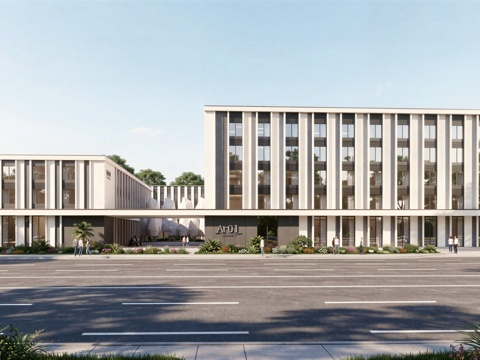  现代工业厂房 现代产业园 多层办公 厂房 产 产业园 办公楼su模型su模型 