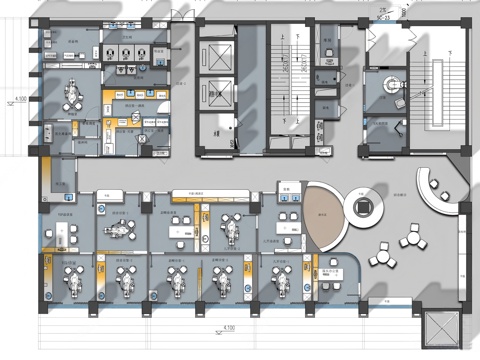 牙科口腔诊所CAD平面cad施工图cad施工图