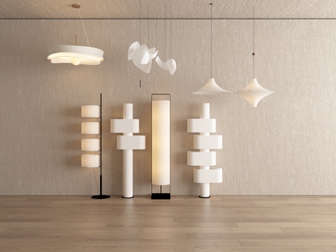  灯具 吊灯 落地灯 灯具组合 意式吊灯3d模型 