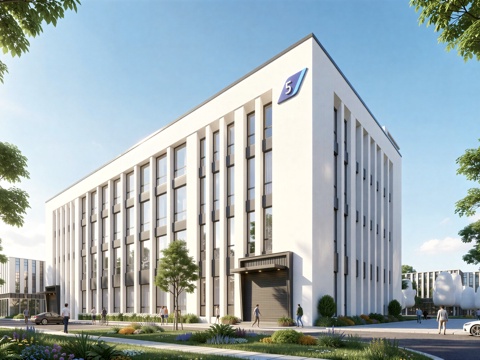  现代工业厂房 现代产业园 多层办公 厂房 产 产业园 办公楼su模型 