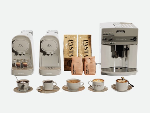  现代咖啡机3d模型 