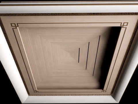 现代工装吊顶 包厢吊顶su模型