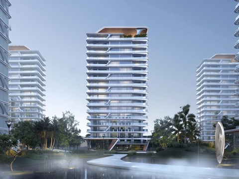 现代高层住宅  小区住宅建筑 公寓建筑su模型