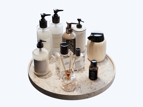  现代洗涤日用化妆品3d模型 