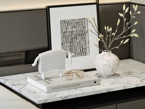  现代装饰品摆件3d模型 