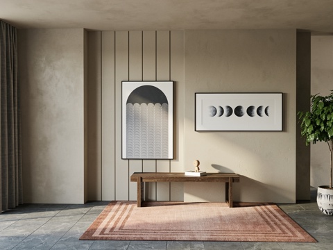 现代装饰品_摆件_雕塑  挂画su模型