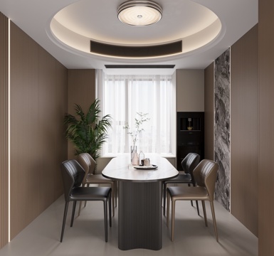 意式餐厅su模型