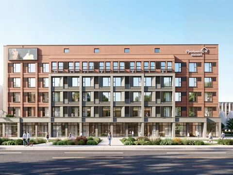  现代工业厂房 现代产业园 多层办公 厂房 产 产业园 办公楼su模型 