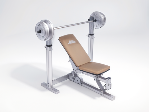  健身器材su模型 