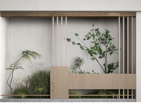 现代景观植物 植物造景 庭院植物 植物堆su模型