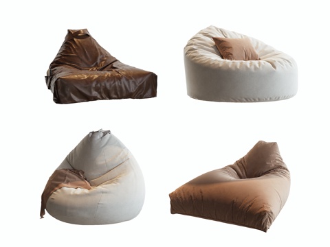 现代懒人沙发3d模型