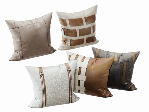  现代抱枕枕头3d模型 