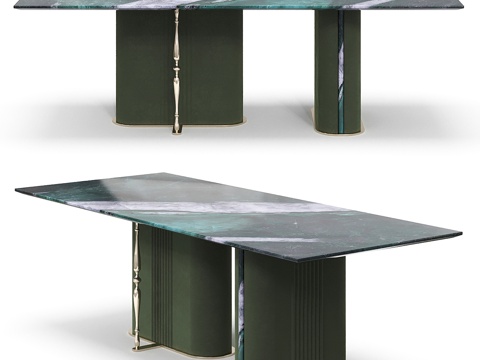 现代轻奢餐桌su模型