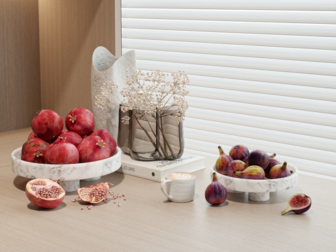  现代水果3d模型 