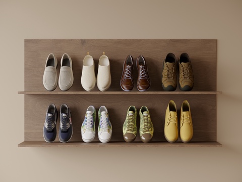  现代运动鞋3d模型 