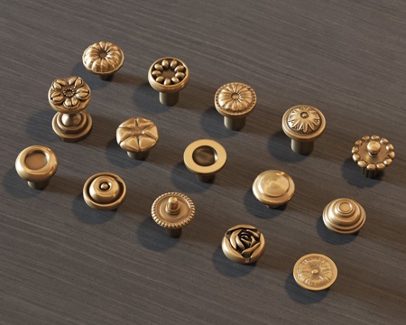  现代拉手3d模型 