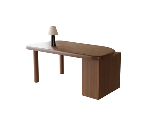  现代书桌su模型 