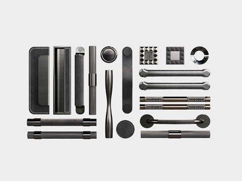  现代五金拉手3d模型 