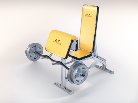 健身器材su模型