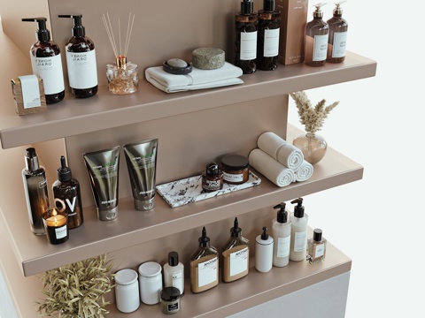  现代洗涤日用化妆品3d模型 