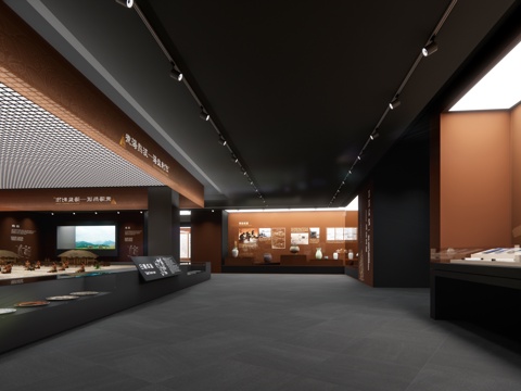 现代博物馆su模型