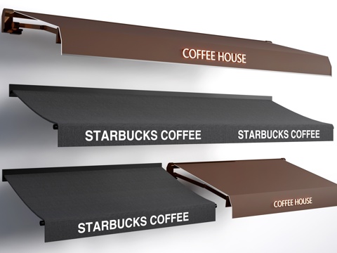 现代伸缩雨棚 户外遮阳棚 户外雨棚 雨打su模型