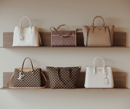 现代手提包su模型