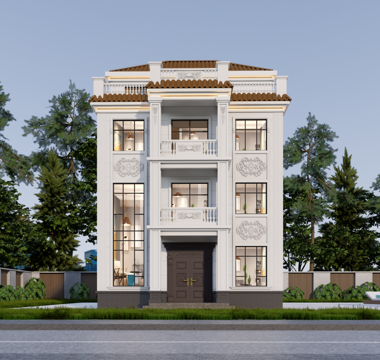 欧式别墅cad施工图+su模型+效果图cad施工图