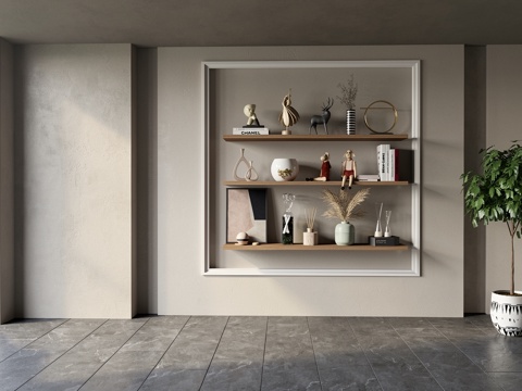 现代饰品摆件su模型