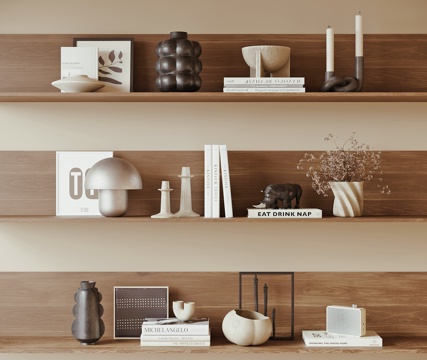 现代装饰品摆件3d模型