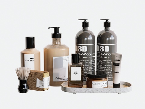  现代洗涤日用化妆品su模型 